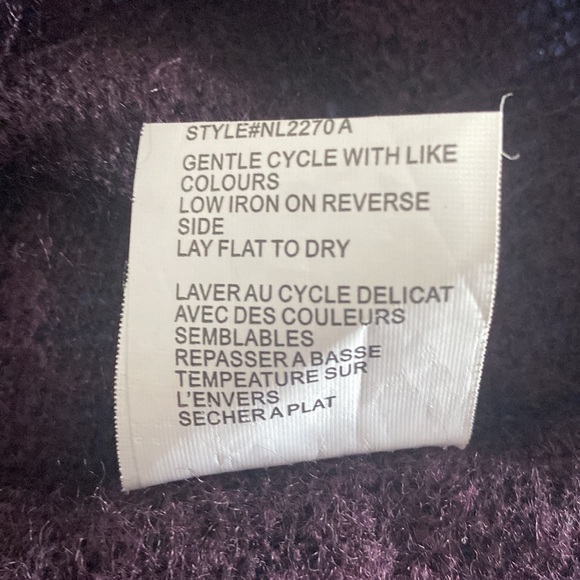 QED London Sheer Burgundy Sweater - Picture 6 of 7